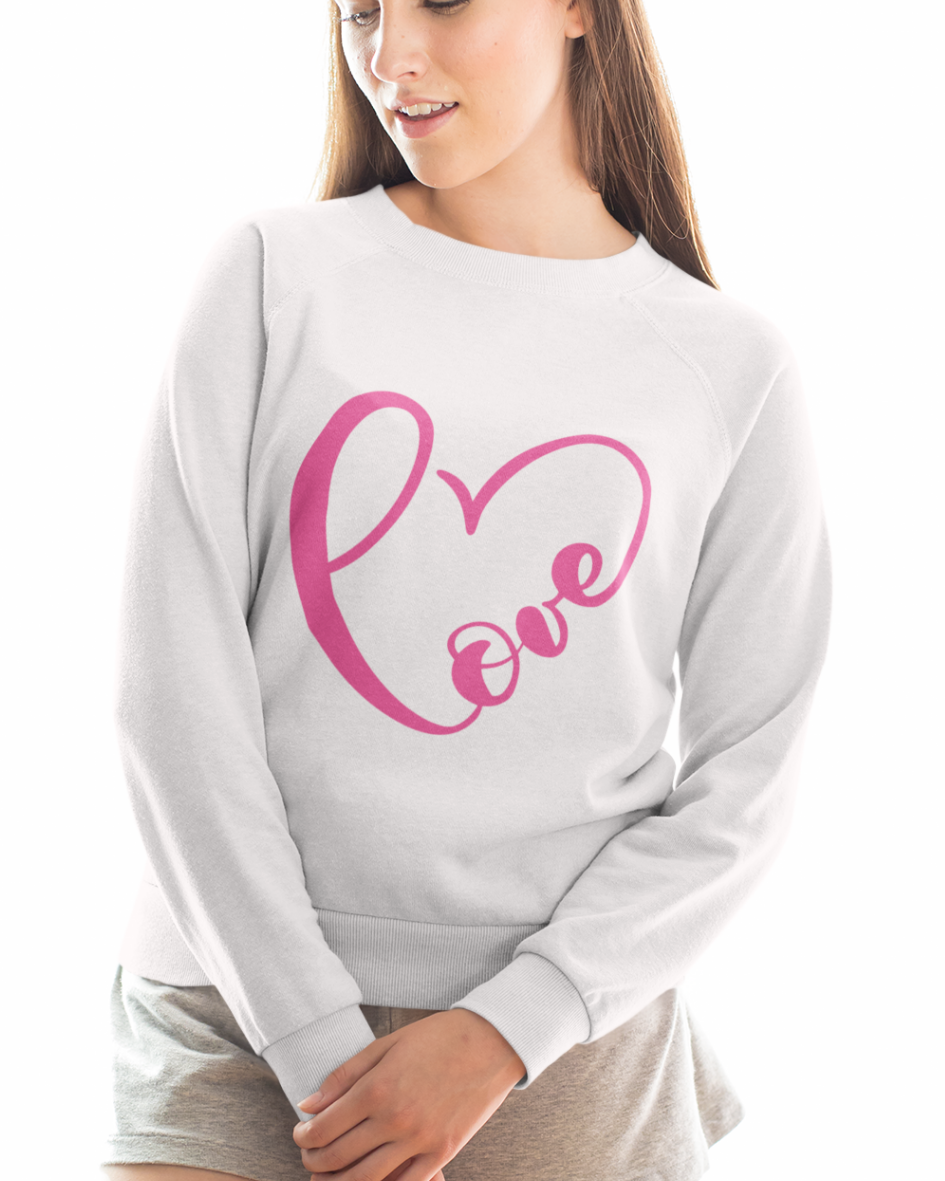LOVE HEART UNISEX SWEATSHIRT