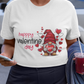 Valentine Gnome Cotton Unisex T-shirt
