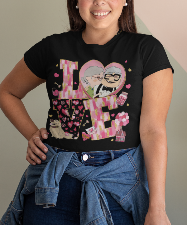 Love Grandpa and Grandma Cotton Unisex T-Shirt