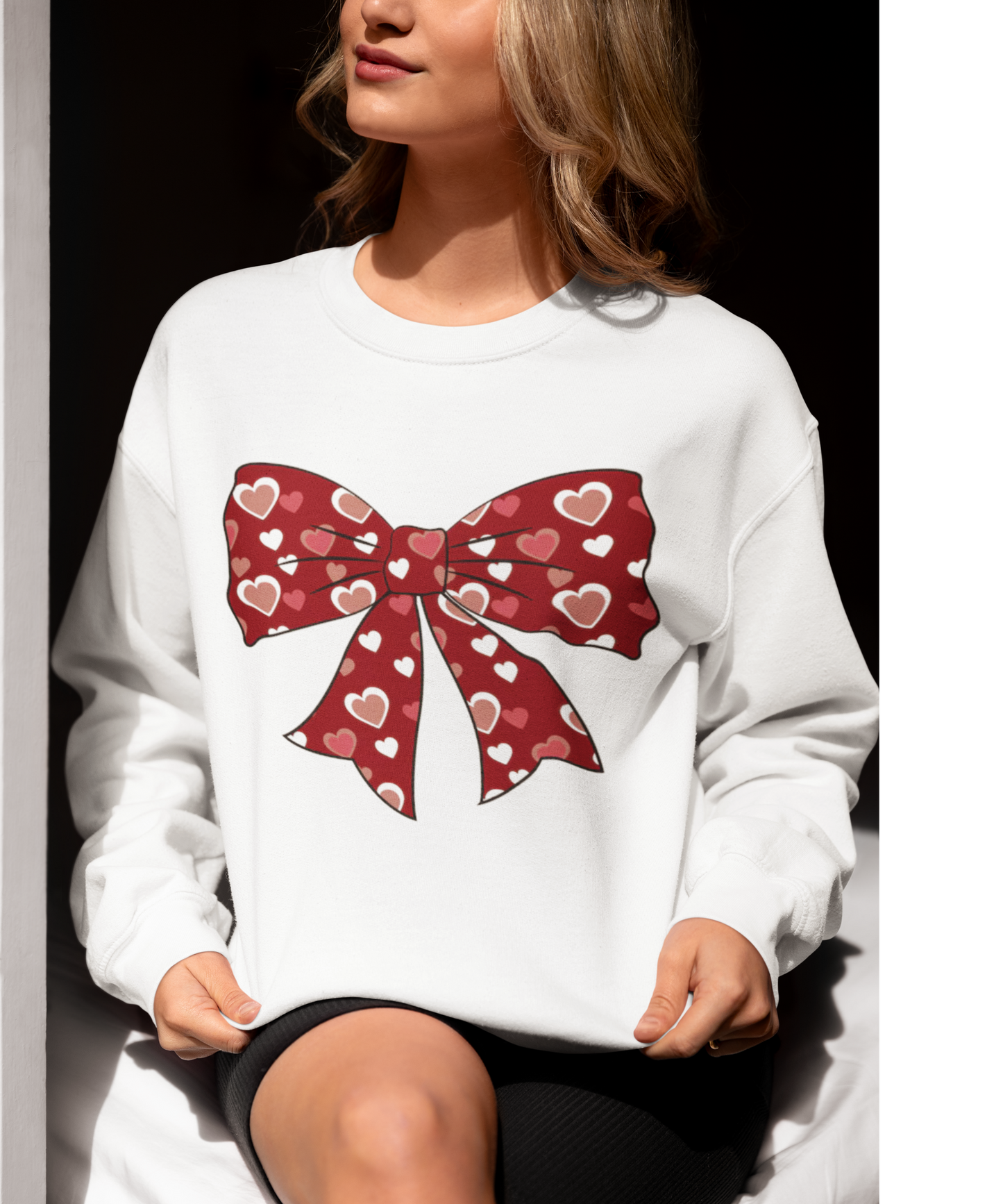 valentine Bow unisex Sweatshirt