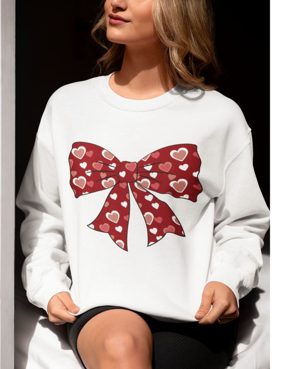 valentine Bow unisex Sweatshirt