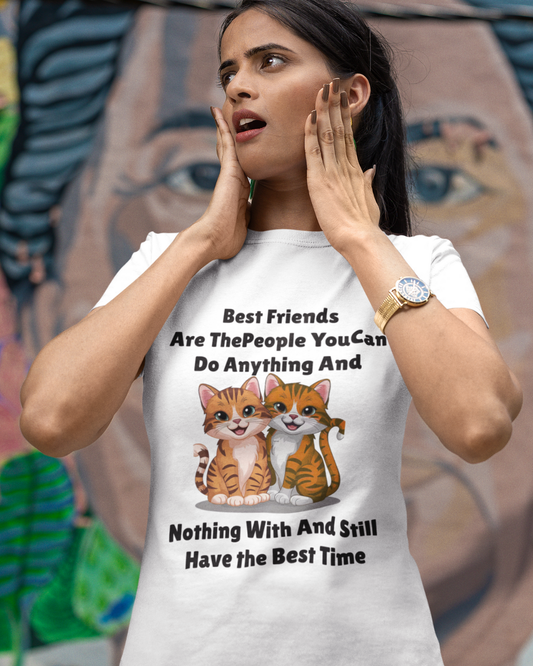Best Friends Cat COTTON UNISEX T-SHIRT