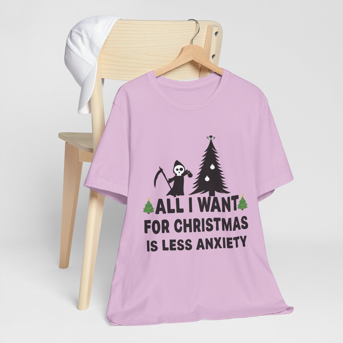 All I Want for Christmas Is Less Anxiety Premium Unisex T-shirt