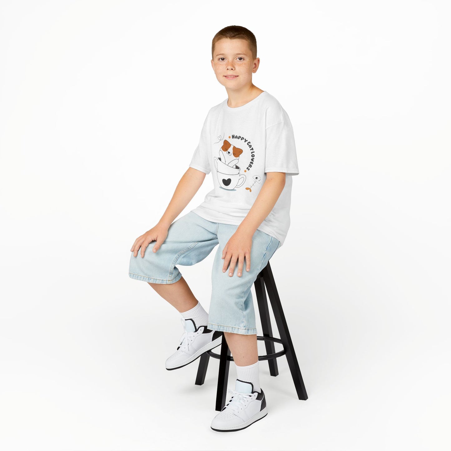 Happy Cat Lovers Kids Tee