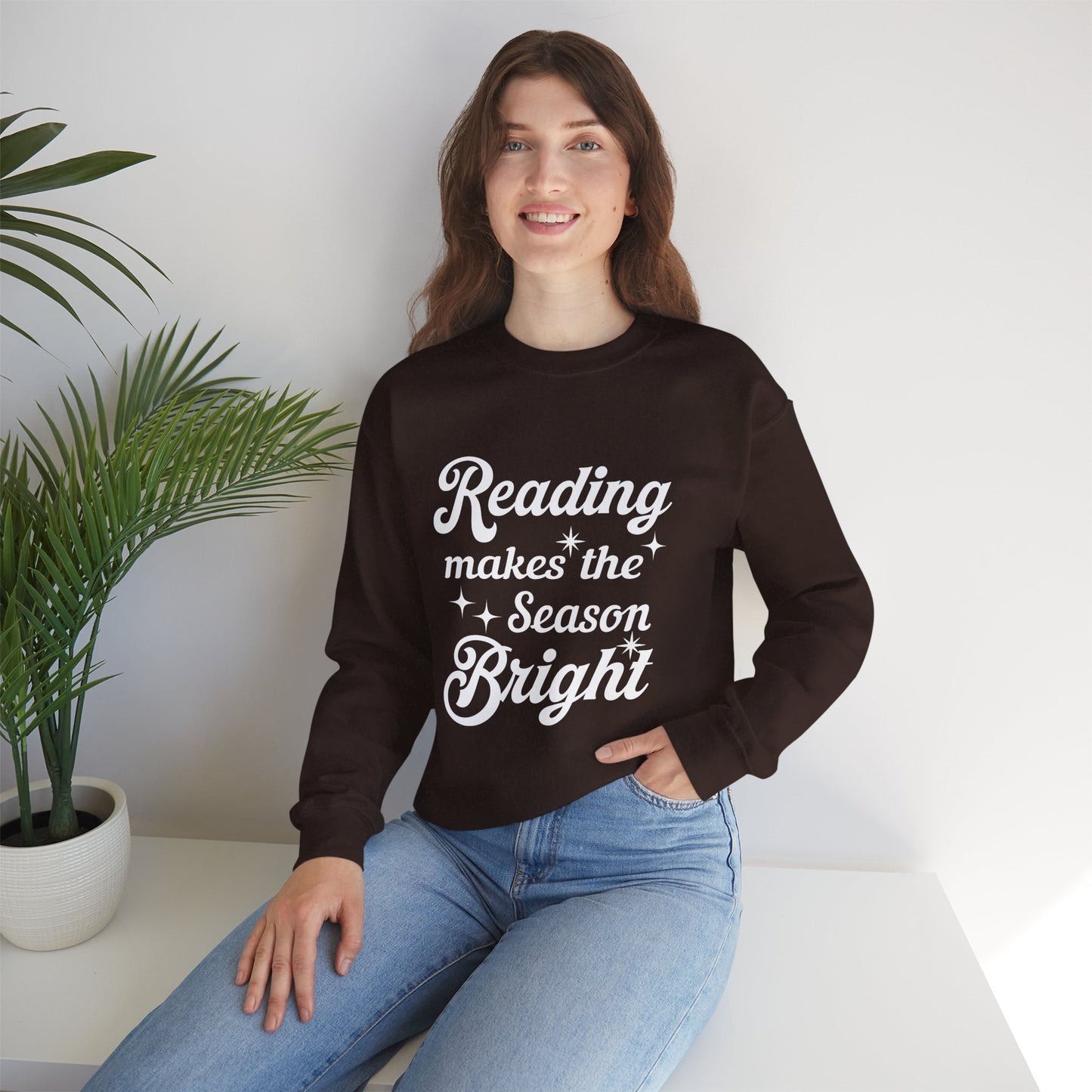 Reading Makes the Season Bright Christmas Unisex Sweatshirt
