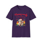 Meowy Woofy Christmas Cotton Unisex T-shirt
