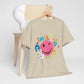 Smiley Face Unisex Heavy Cotton Tee - Positive Vibes T-Shirt
