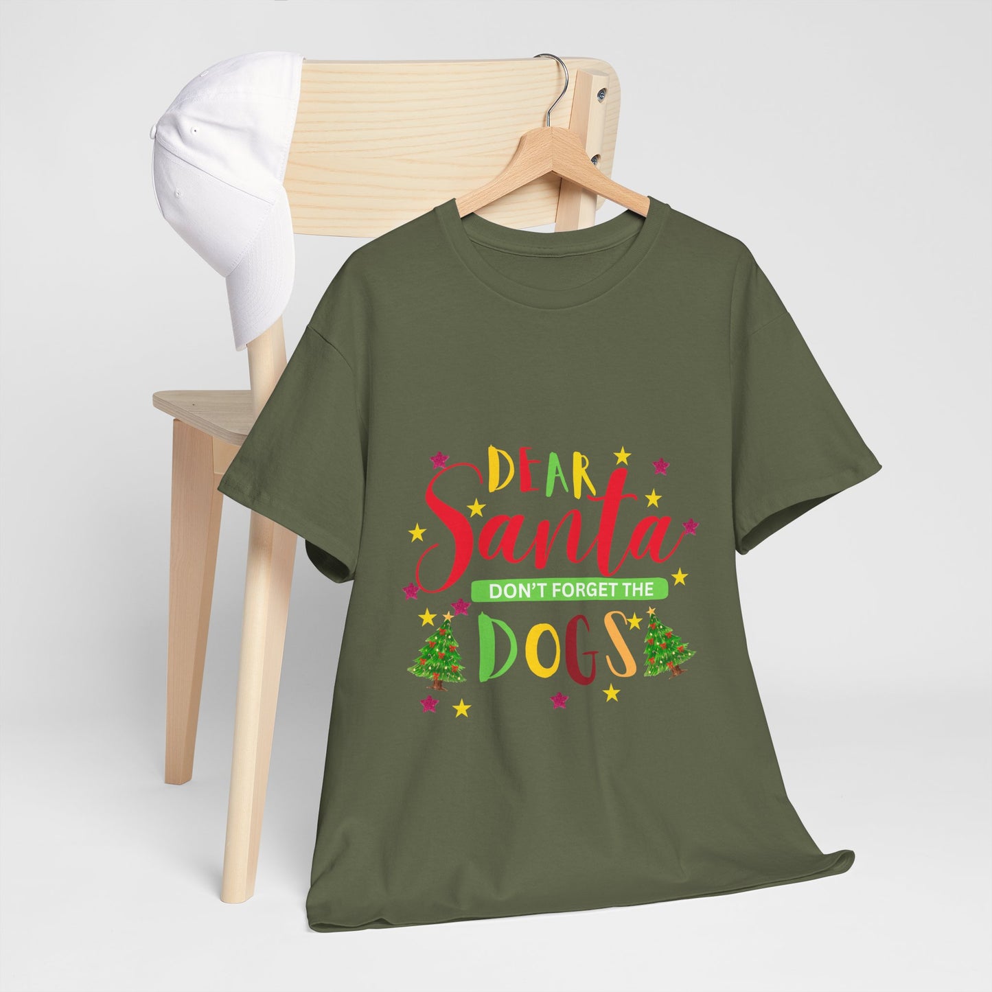 Santa's Dogs Cotton Unisex T-shirt