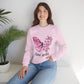 June Girl Butterfly Birthday Sweatshirt