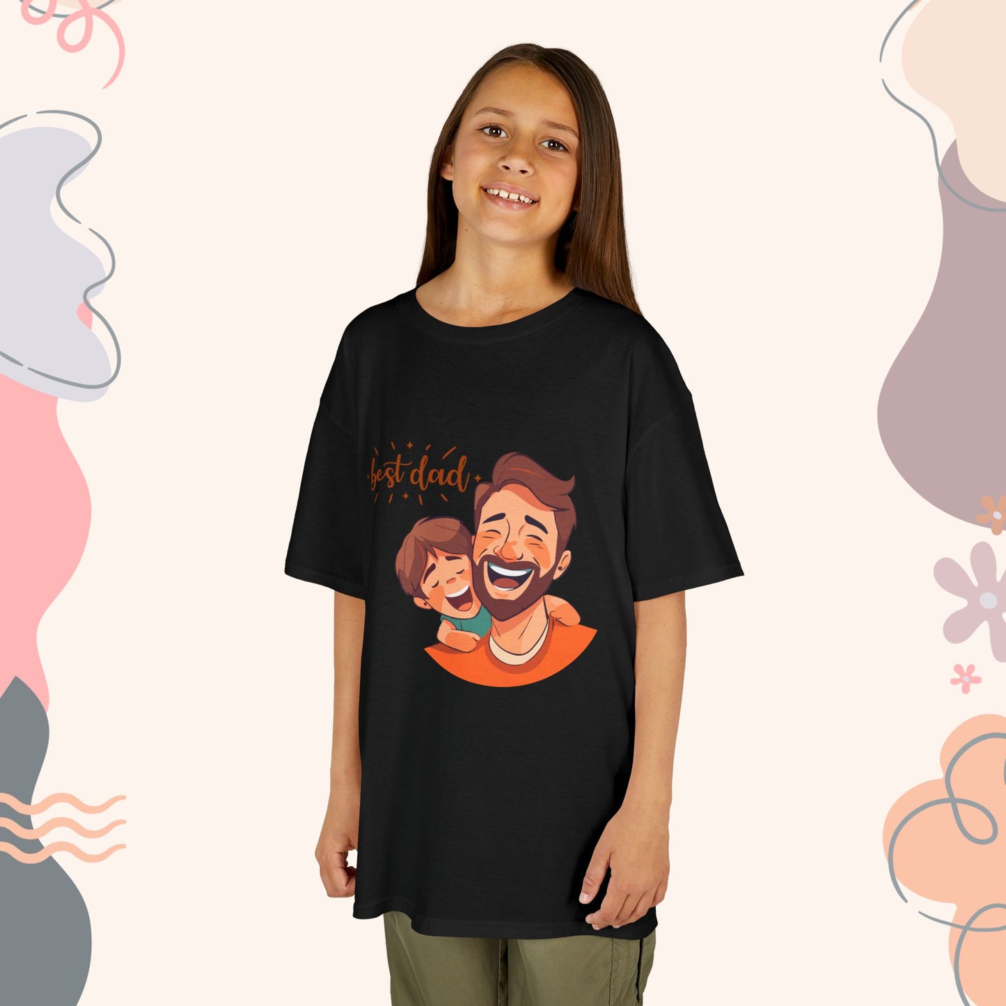 Best Dad kids tee youth Tshirt