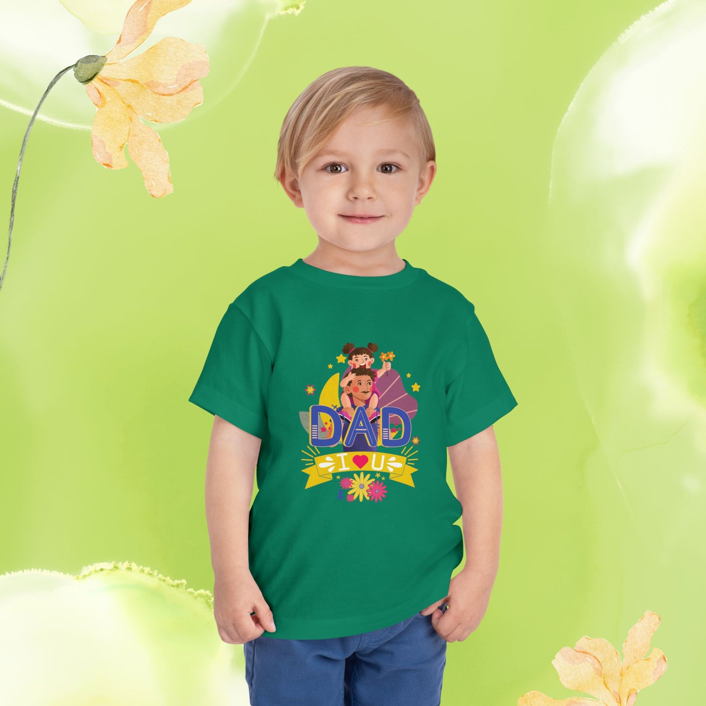 Dad love Toddler Short Sleeve Tee