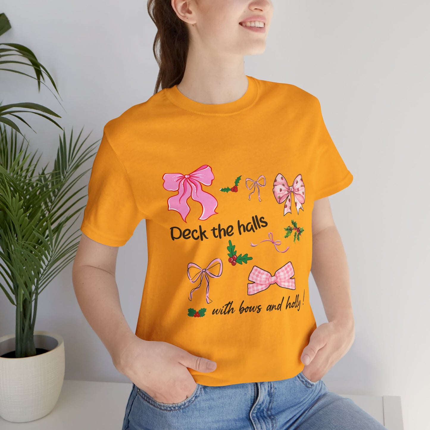 Deck the Halls with Bows Premium Unisex T-shirt