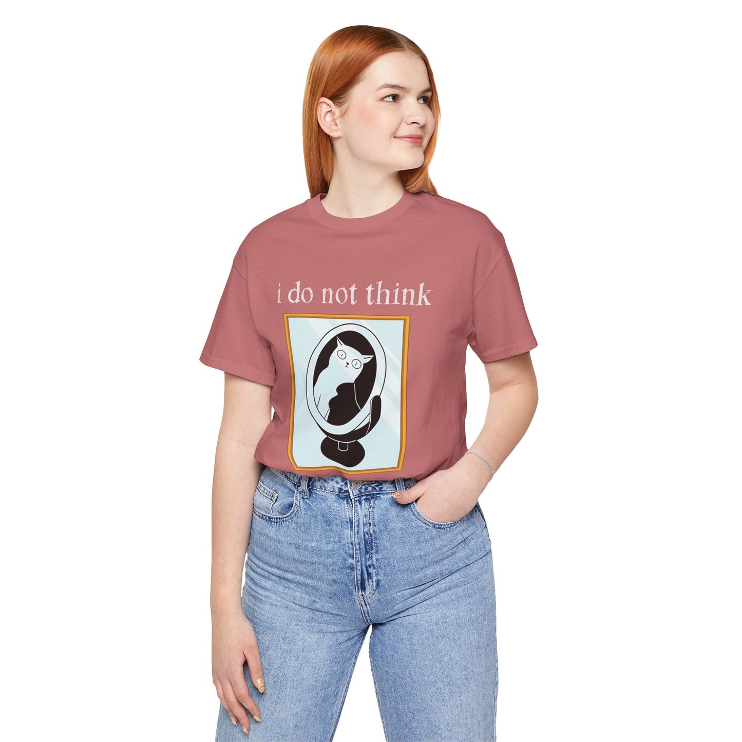 I do not think therefore i do not am Premium Unisex T-shirt