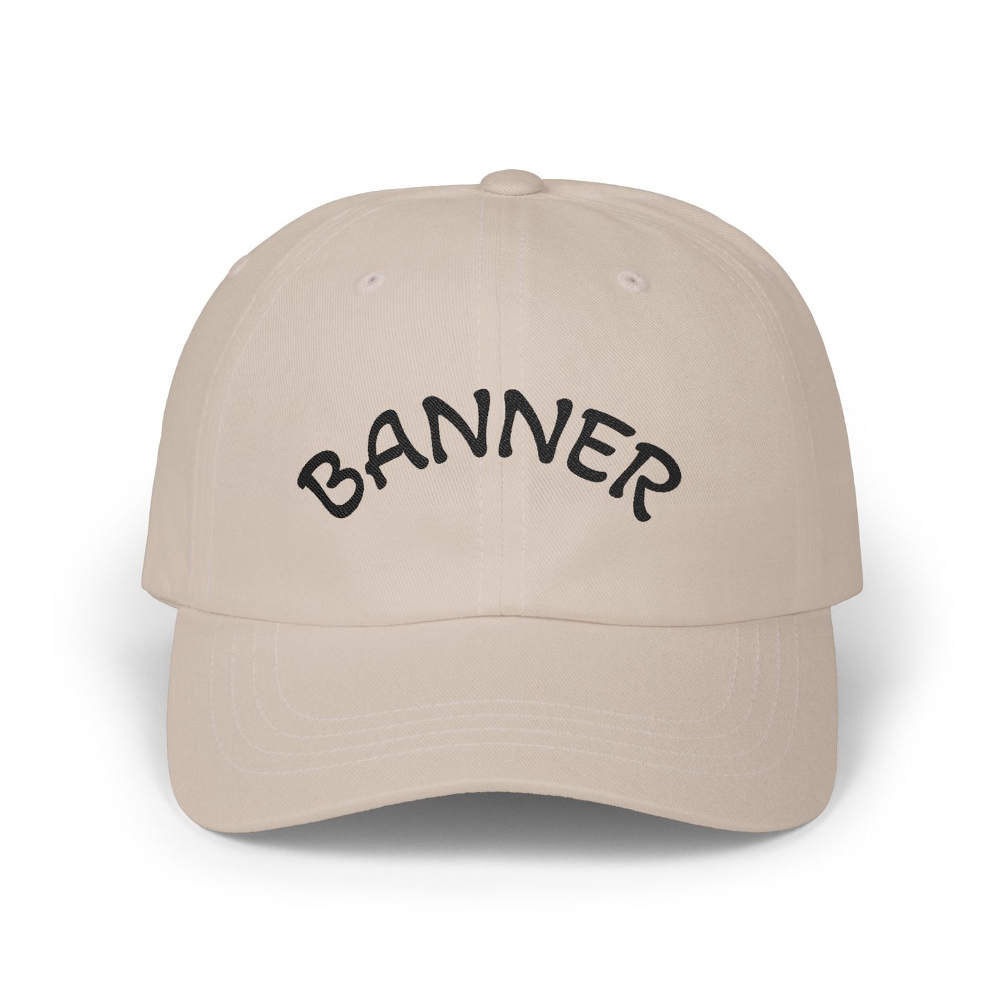 BANNED Embroidered Classic Dad Cap – White Adjustable Baseball Hat