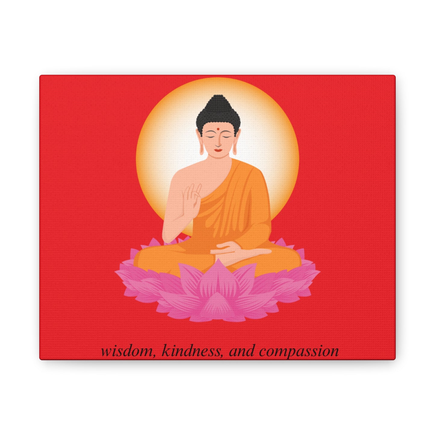 Wisdom kindness Canvas Art Print