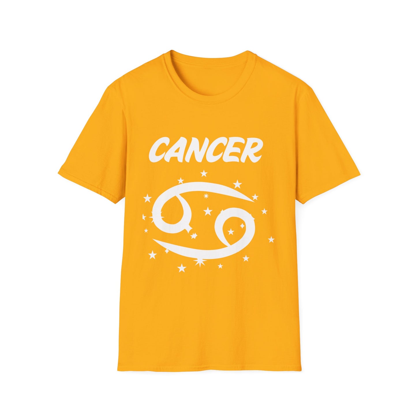 Cancer Zodiac White Soft Unisex T-shirt