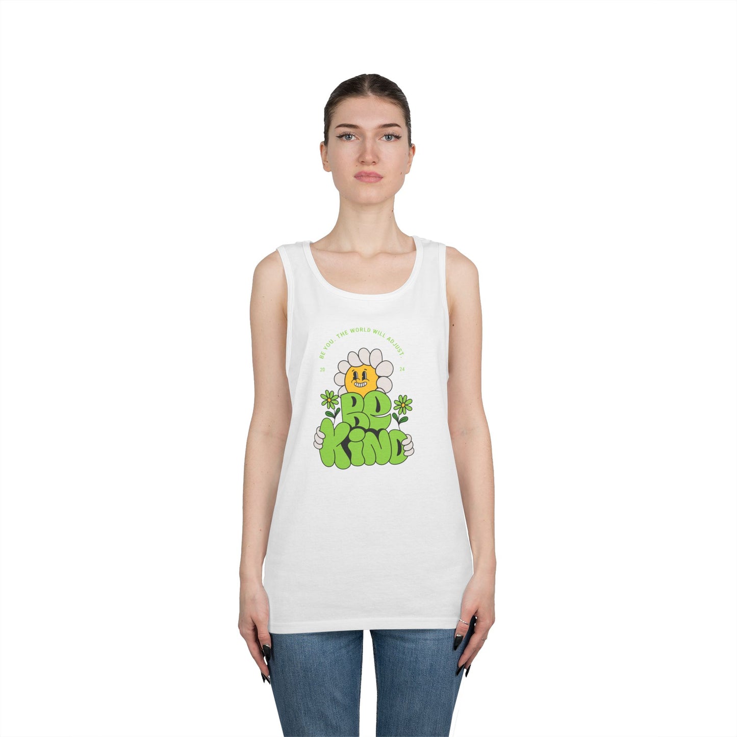 Unisex Be Kind Cotton Tank Top