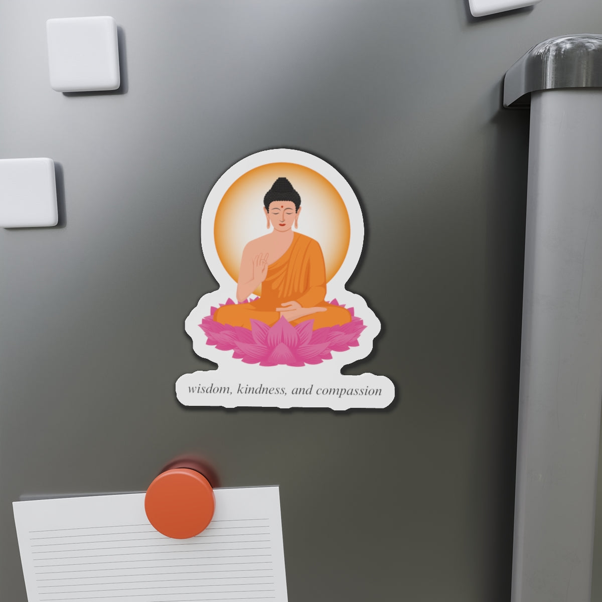 Wisdom, Kindness & Compassion Die-Cut Magnets
