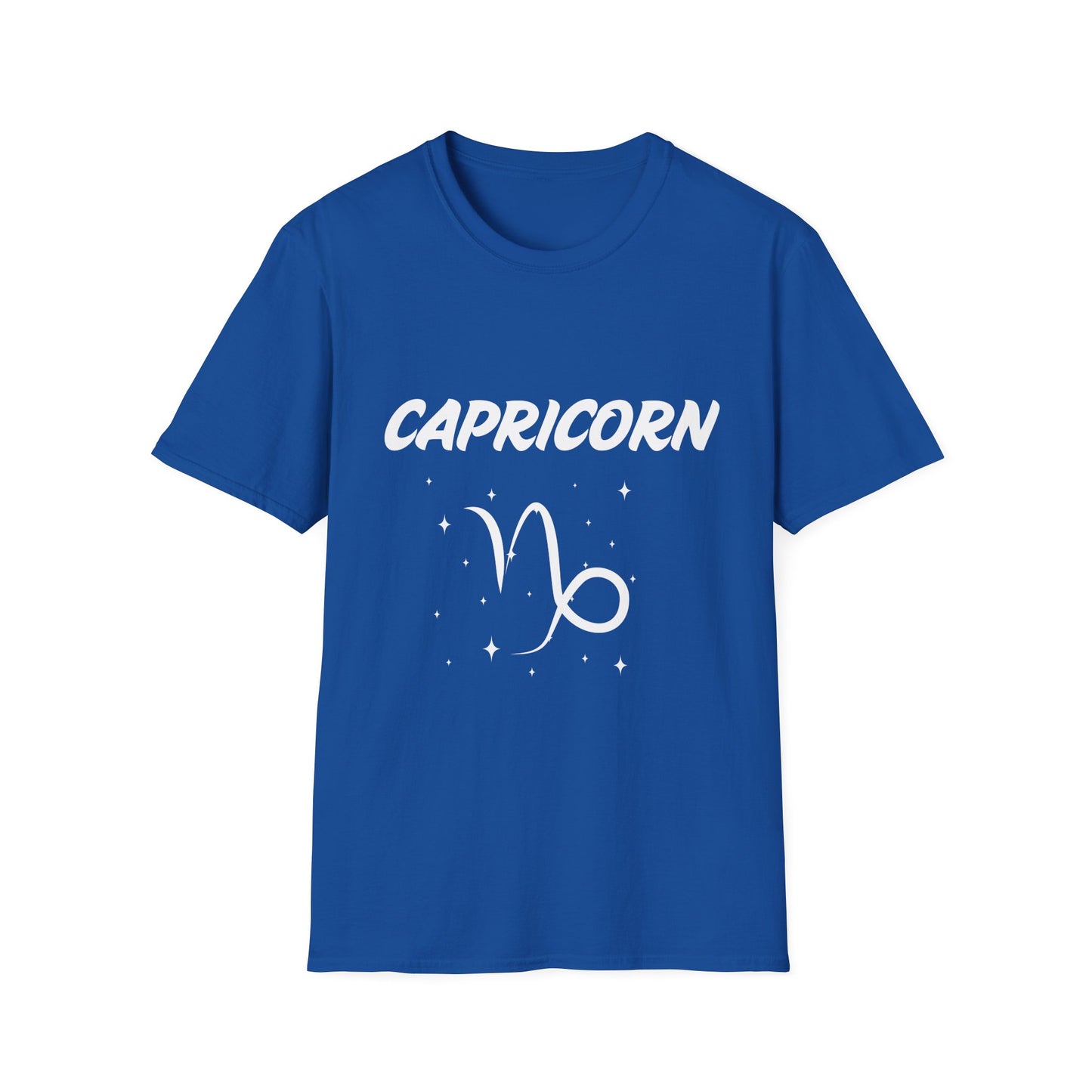 Capricorn Zodiac  White Soft Unisex T-shirt