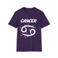 Cancer Zodiac White Soft Unisex T-shirt
