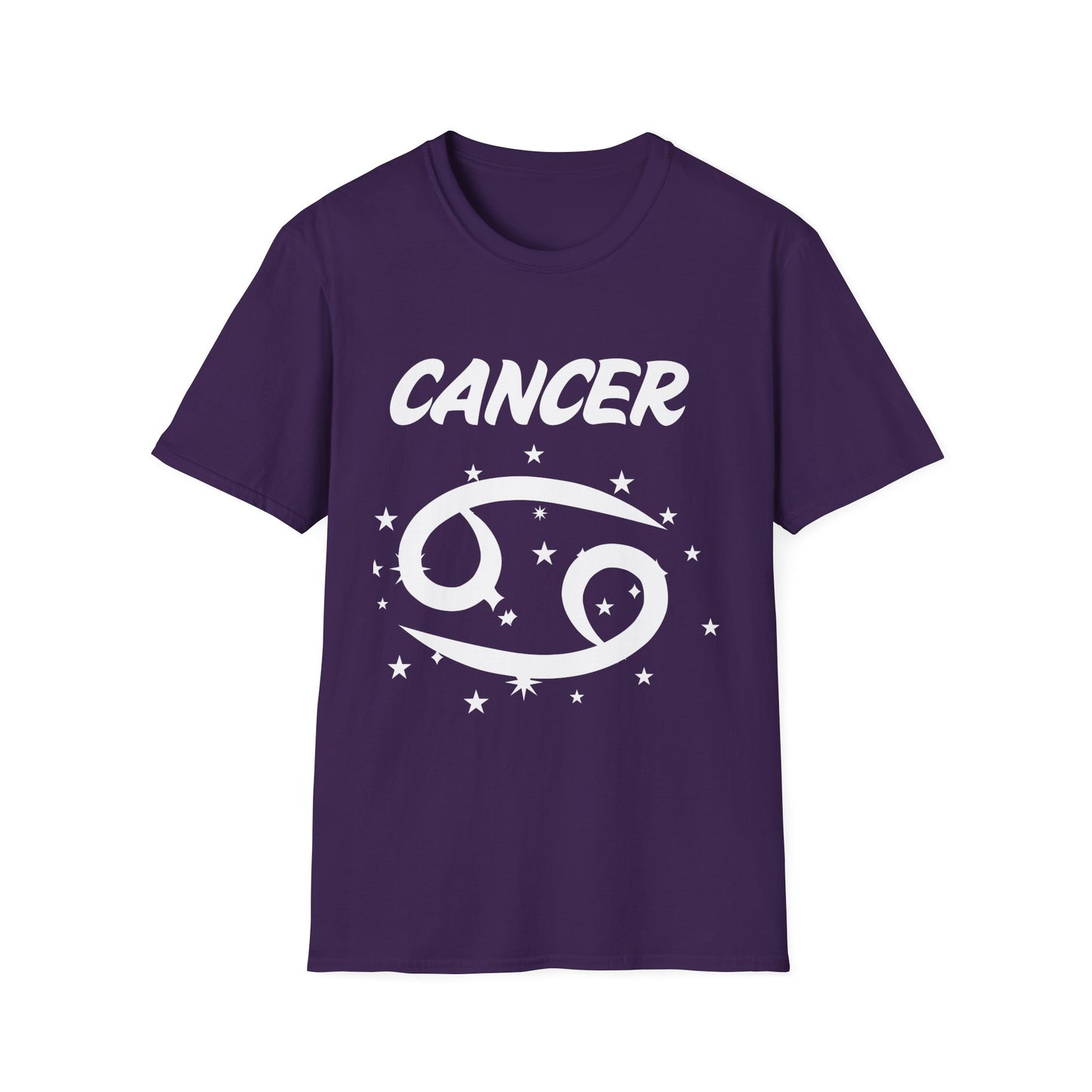 Cancer Zodiac White Soft Unisex T-shirt