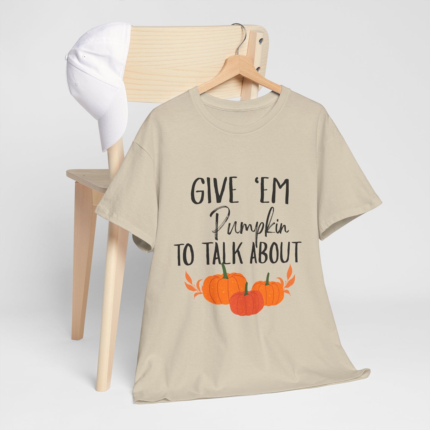 Pumpkin To Talk About COTTON UNISEX T-SHIRT