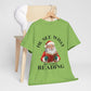 Santa Reading Christmas  cotton unisex T-Shirt