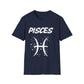 Pisces Zodiac White Soft Unisex T-shirt