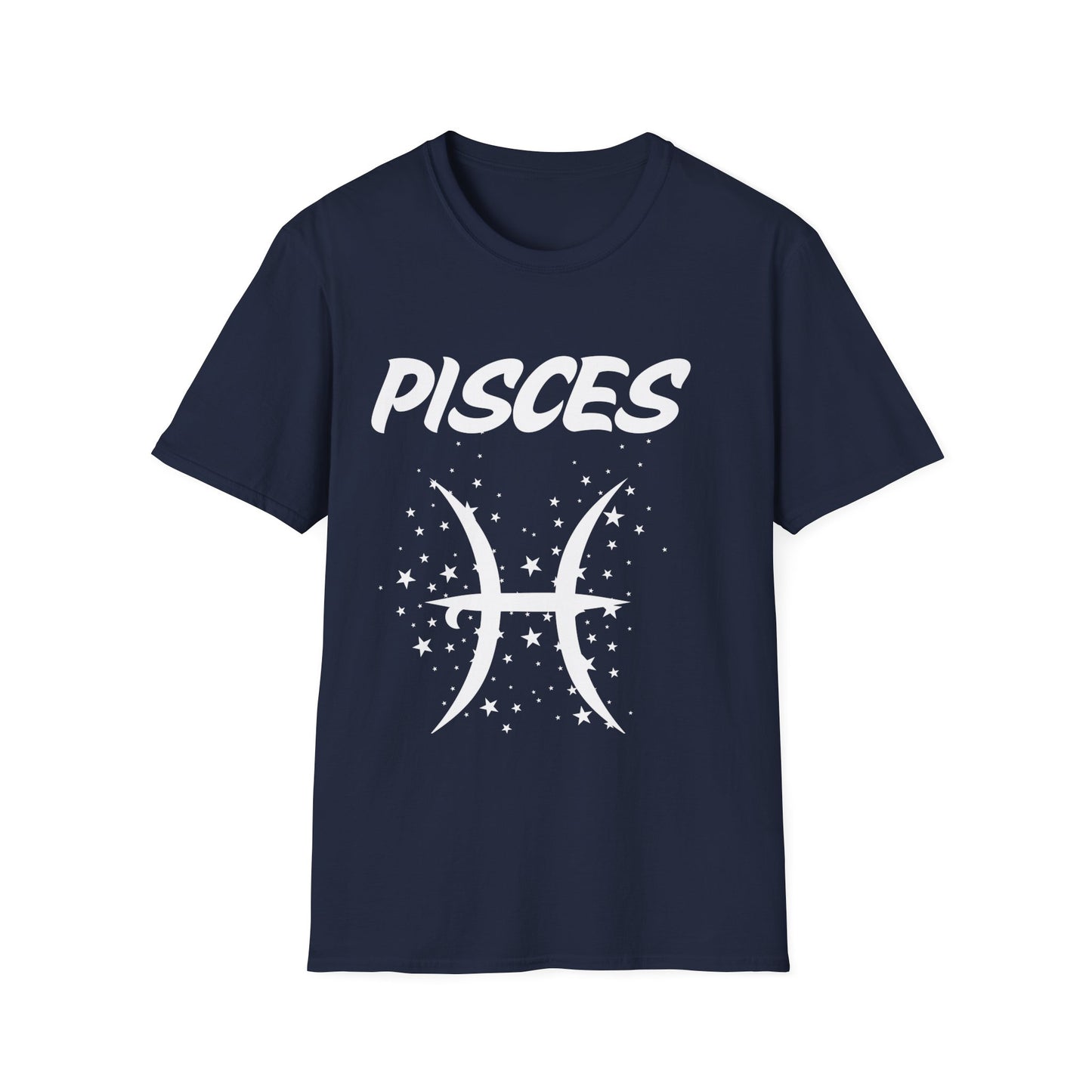 Pisces Zodiac White Soft Unisex T-shirt
