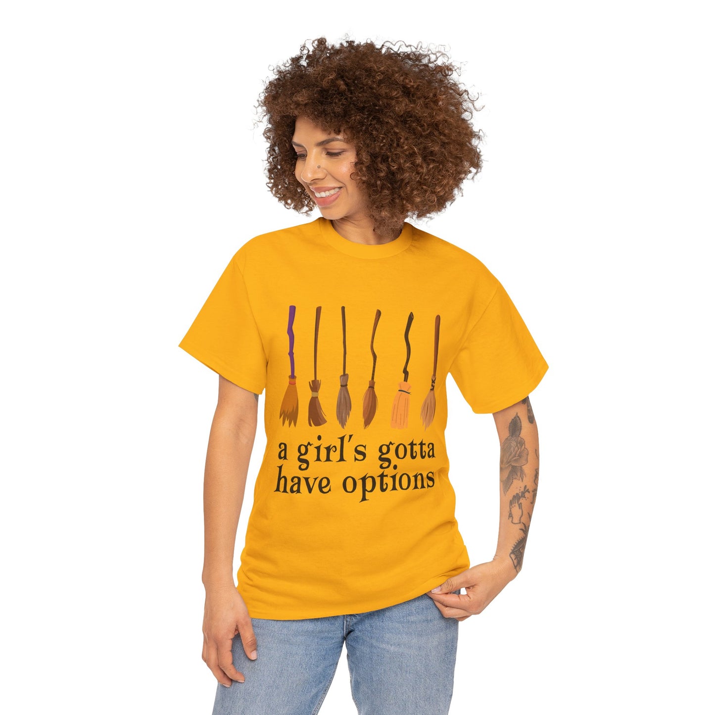 Girl's Gotta Have Options Unisex Cotton Tee