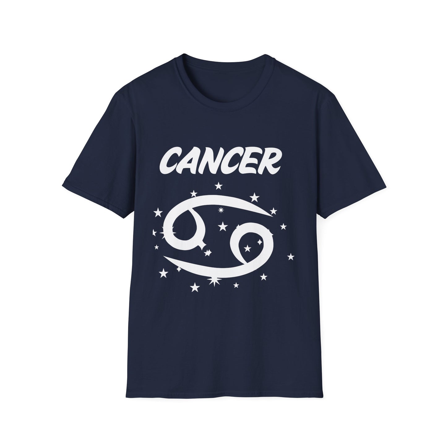 Cancer Zodiac White Soft Unisex T-shirt