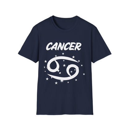 Cancer Zodiac White Soft Unisex T-shirt
