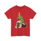 Christmas Dog and cat cotton unisex T- shirt