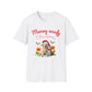 Meowy Woofy Christmas Cotton Unisex T-shirt