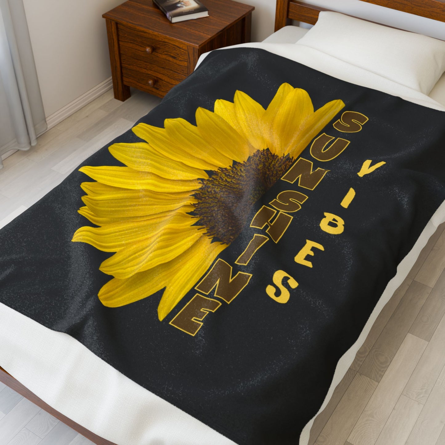 Sunshine Vibes Velveteen Plush Blanket