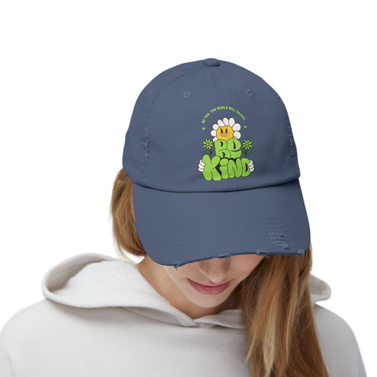 Be kind Unisex Distressed Cap