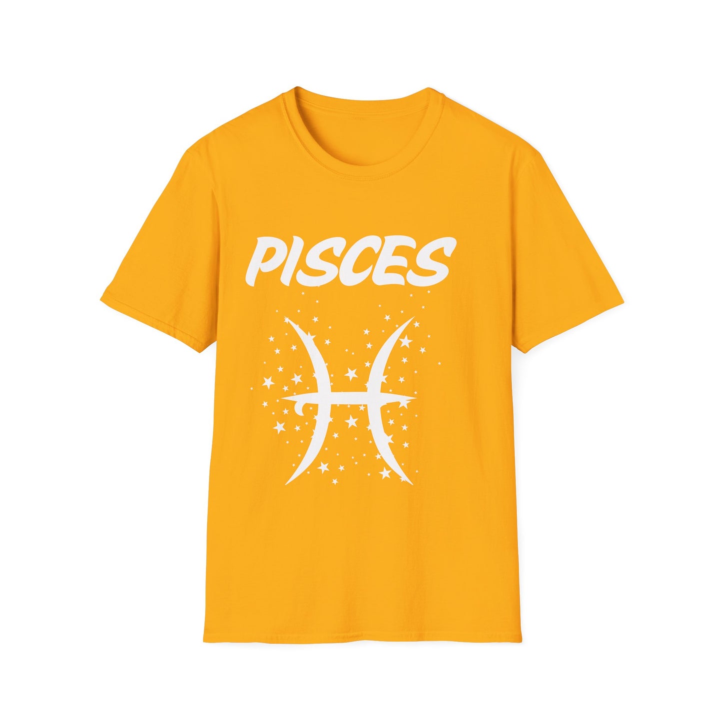 Pisces Zodiac White Soft Unisex T-shirt