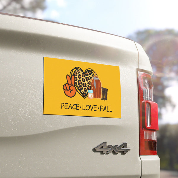 Peace Love Fall Car Magnets