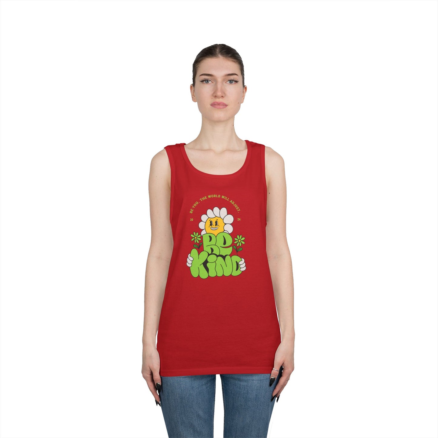 Unisex Be Kind Cotton Tank Top