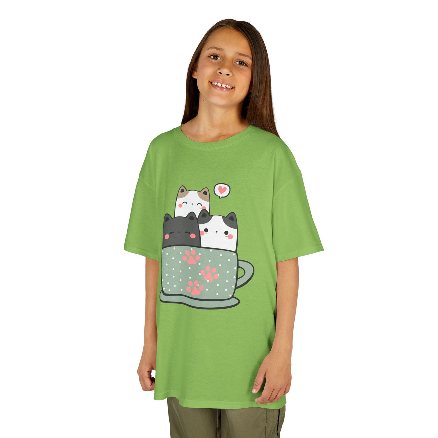 Cute Kittens in a Cup Kids Tee