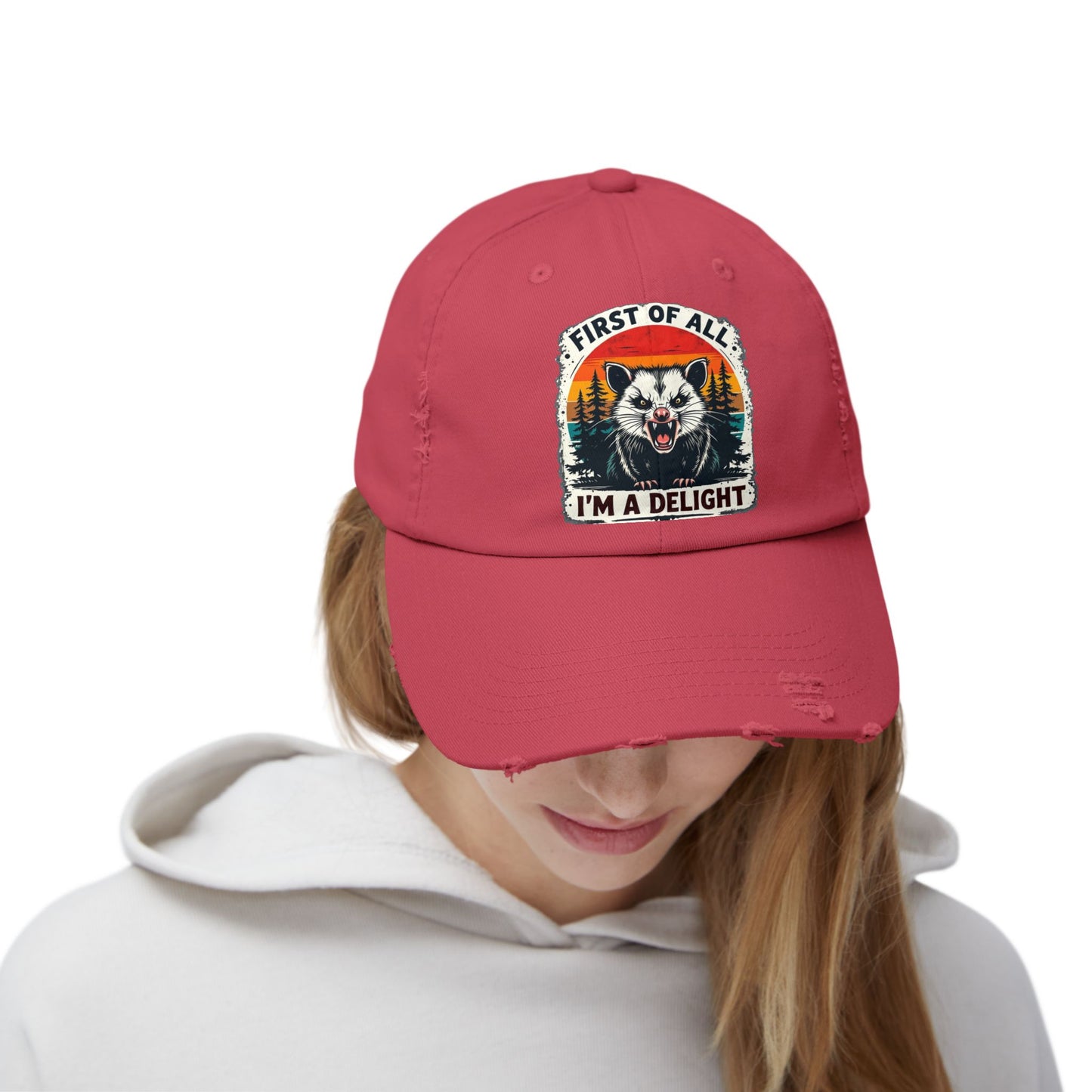 I'm a delight Distressed Cap