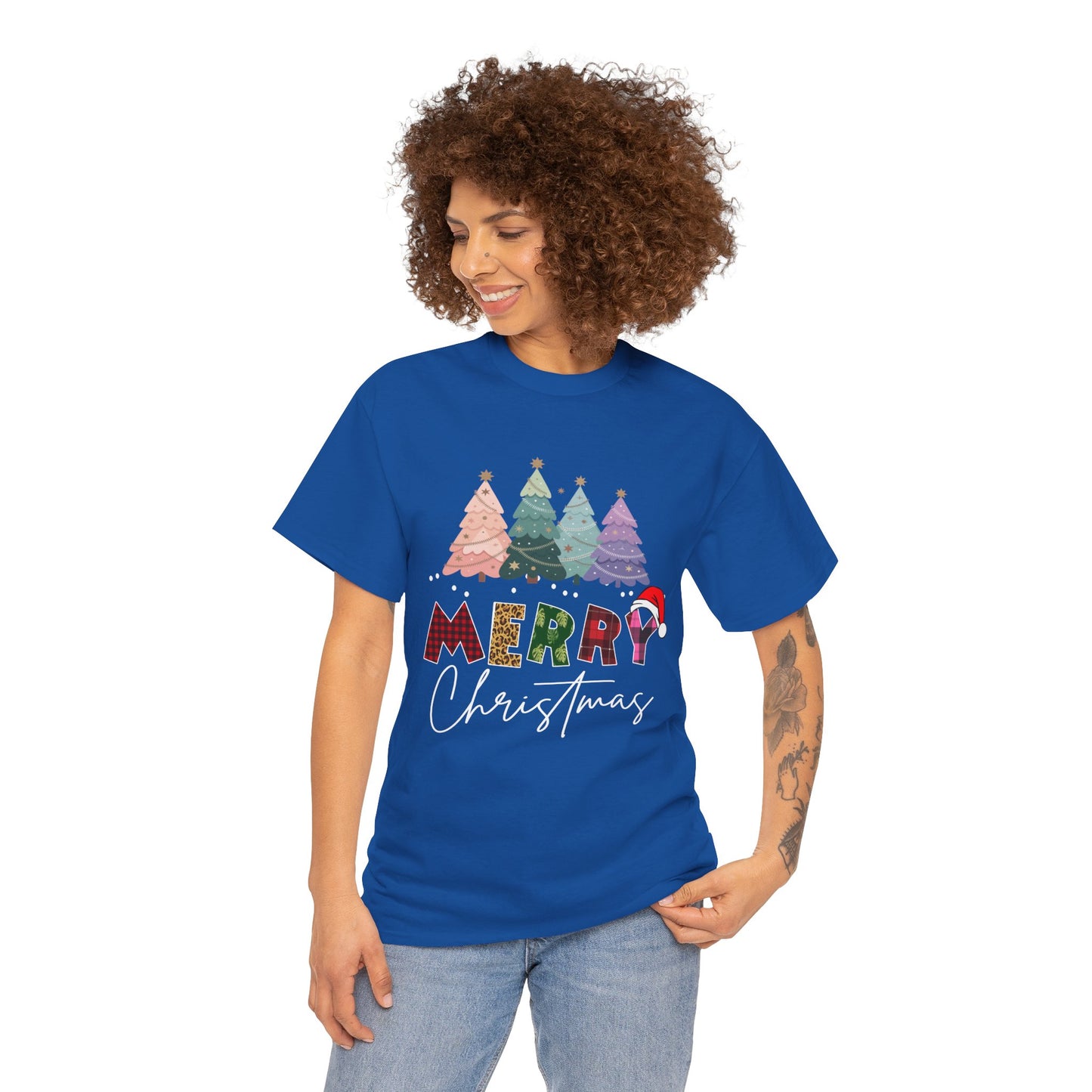 Merry Christmas Cotton Unisex T-shirt