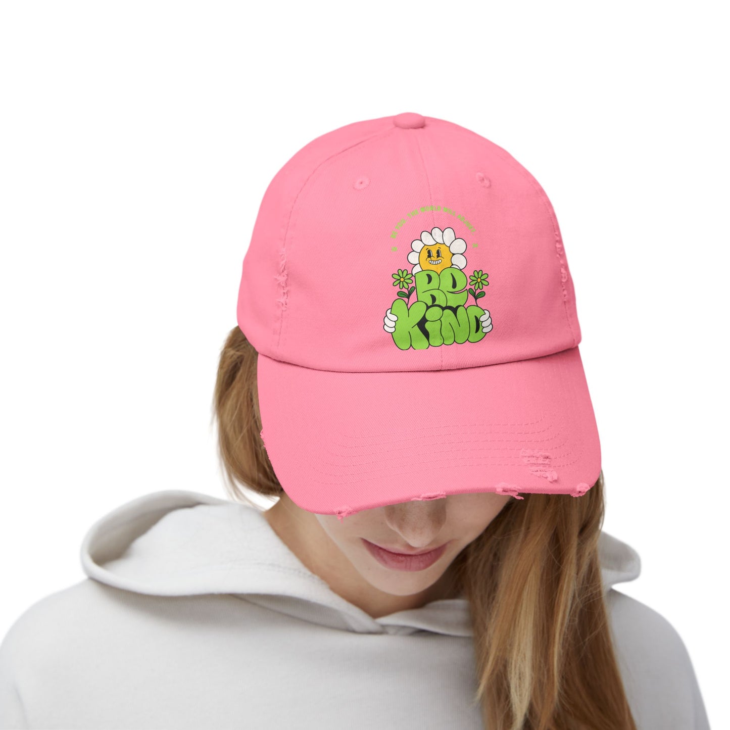 Be kind Unisex Distressed Cap