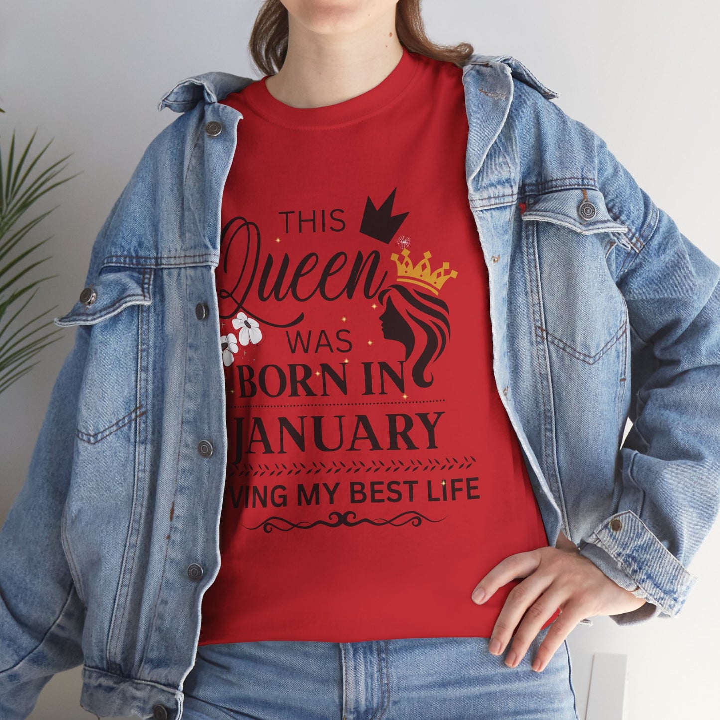 January birthday queen unisex tee