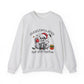 Overstimulated but Still Festive' Skeleton Christmas Unisex Sweatshirt