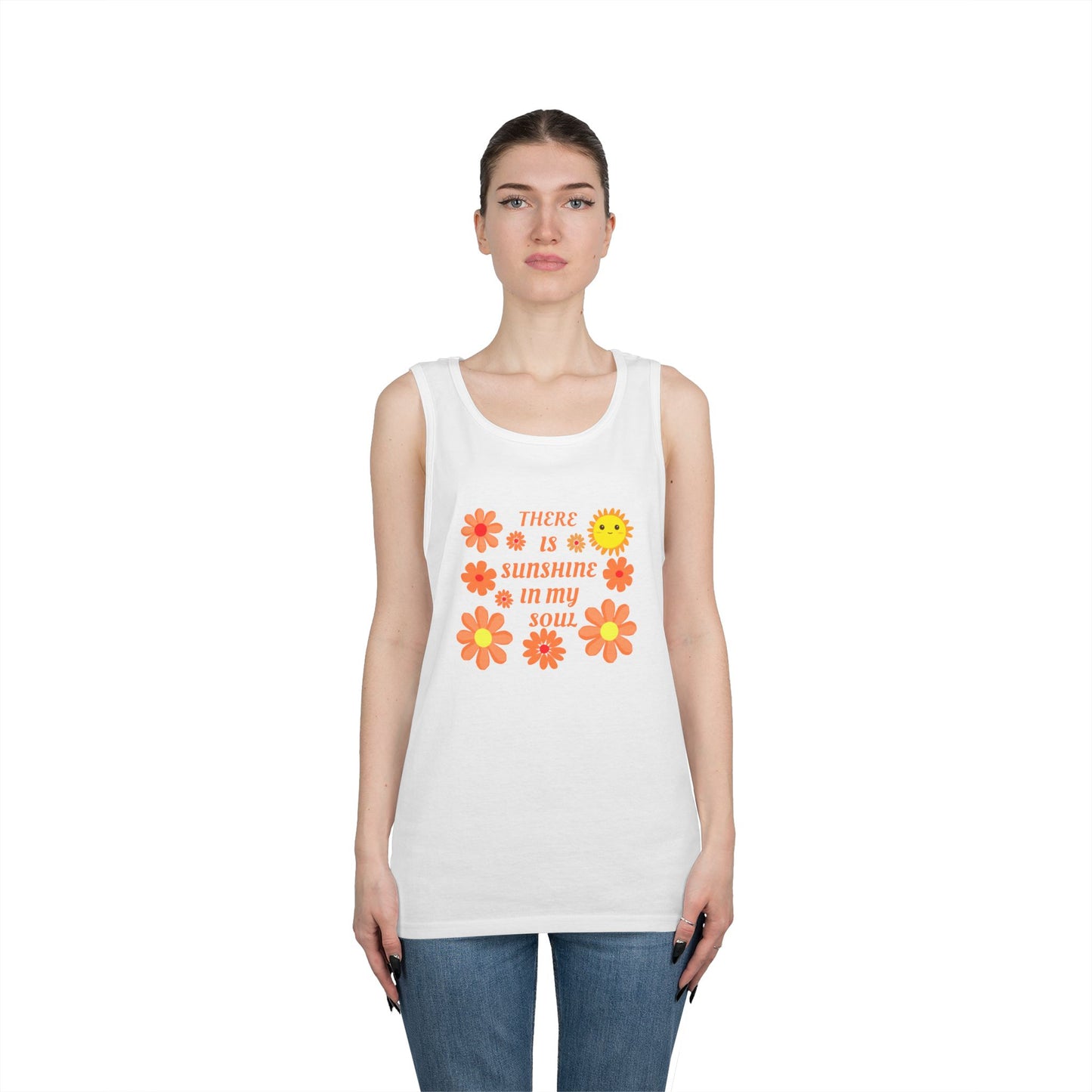 Unisex Floral Sunshine Tank Top
