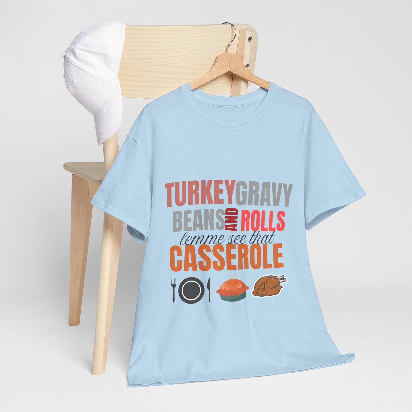 Turkey Gravy Beans Casserole cotton unisex t shirt