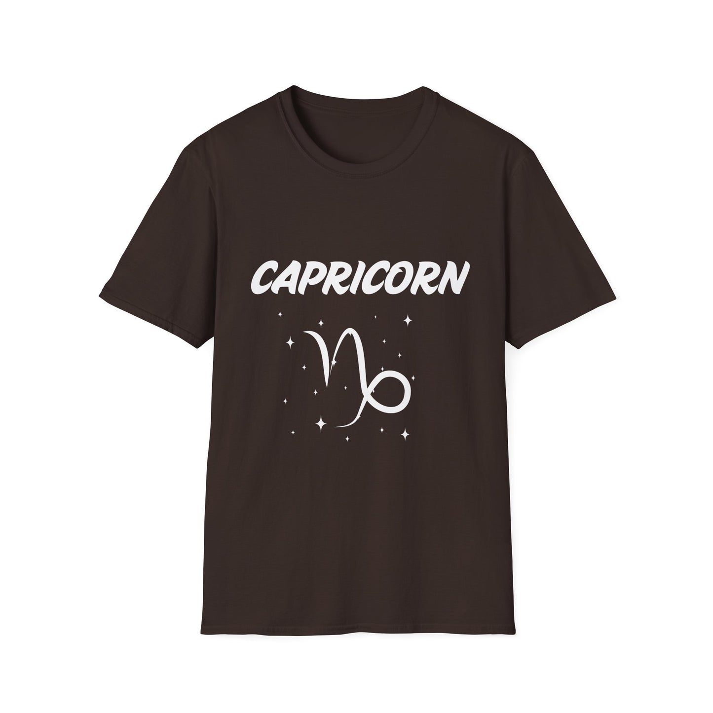 Capricorn Zodiac  White Soft Unisex T-shirt