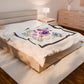 Floral Butterflies Velveteen Plush Blanket