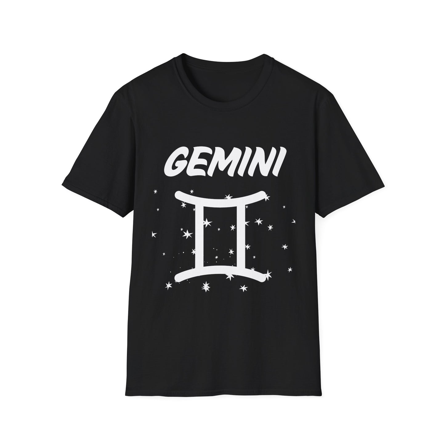 Gemini Zodiac White Soft Unisex T-shirt